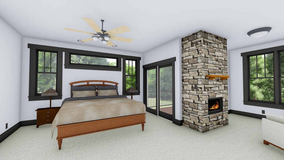 Plan 64451SC: Spacious Craftsman for a Large Family - Image #14 - Craftsman, Northwest