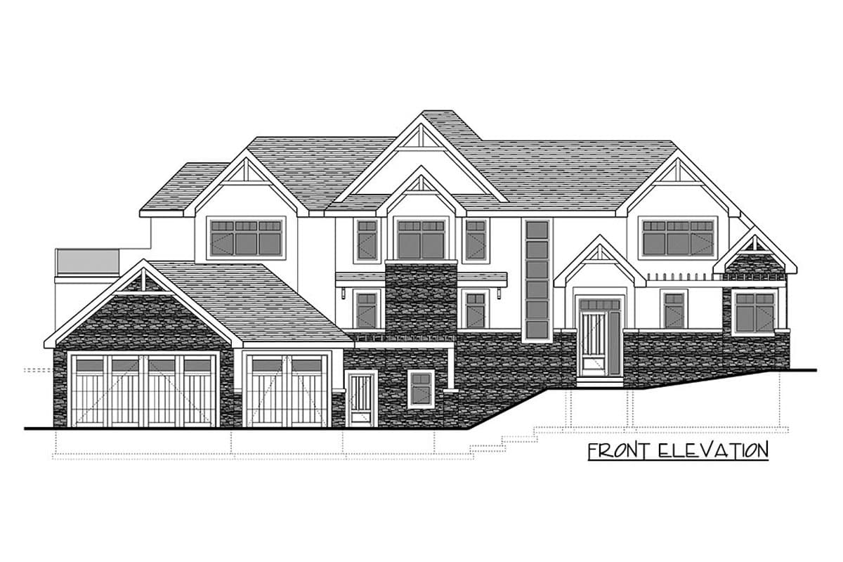 Plan 81696AB: Rugged Modern Mountain Craftsman House Plan with Man Cave and Optional Finished Lower Level - Image #14 - Craftsman, Mountain, New American, Northwest, Rustic