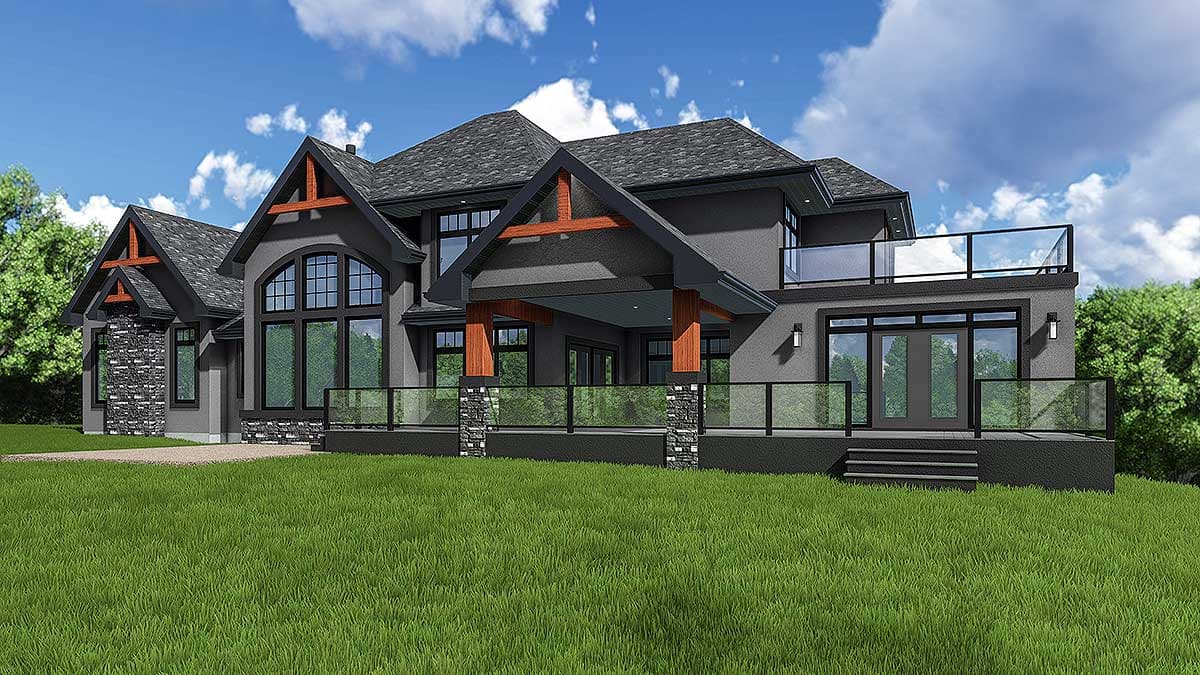 Plan 81696AB: Rugged Modern Mountain Craftsman House Plan with Man Cave and Optional Finished Lower Level - Image #13 - Craftsman, Mountain, New American, Northwest, Rustic