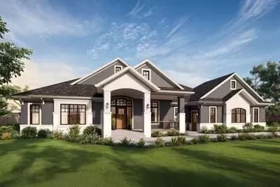 Expandable One-Story House Plan With Dramatic Foyer