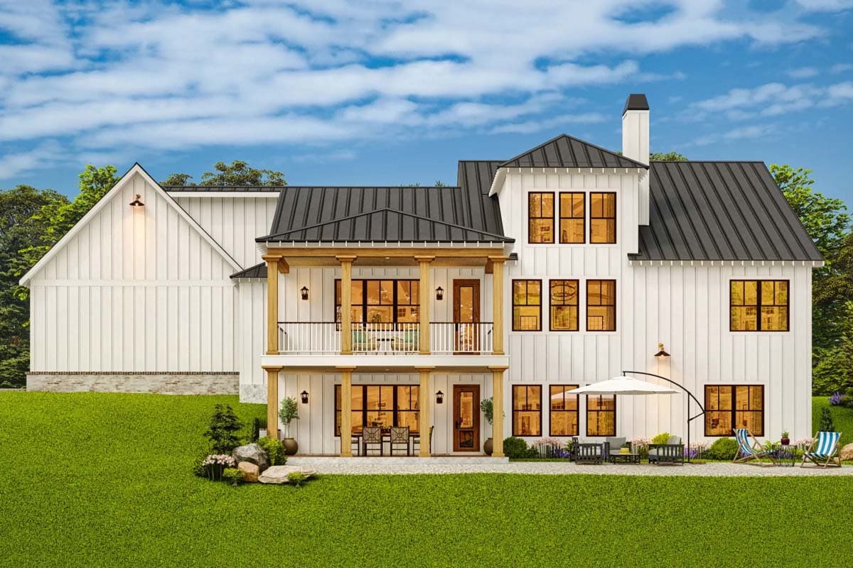 Plan 25634GE: Exciting Farmhouse with Wrap-Around Porch - 2708 Sq Ft - Image #8 - Cottage, Country, Farmhouse