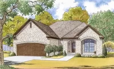 3-Bed House Plan with Open Floor Plan Design