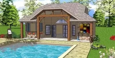 Small 2-Bed House Plan with Tiny House Plan Cousins