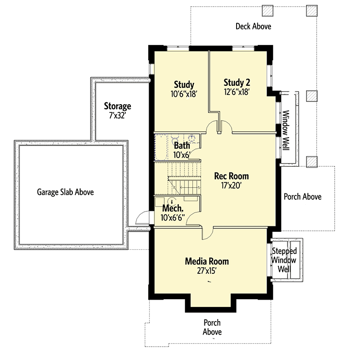Plan 640002SRA:  Modern Mountain Retreat - Floor Plan - Opt Lower Level - Mountain, Northwest