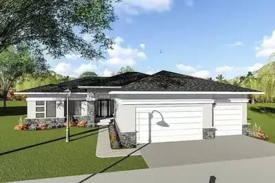 Prairie Style Ranch Home