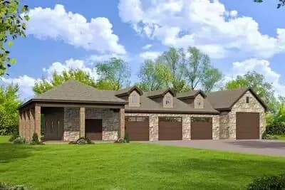 Super-sized Garage with Workshop and RV garage
