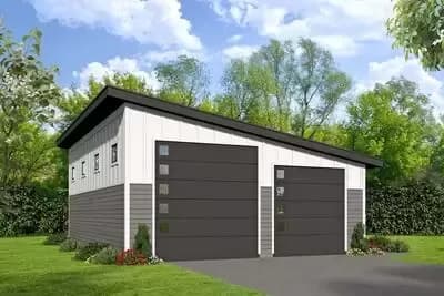Lift-Friendly Modern RV Garage Plan