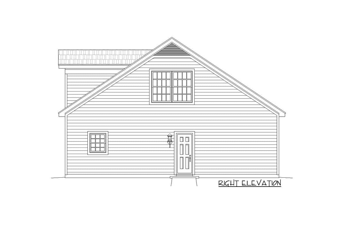 Plan 68501VR: Detached Garage with Loft Above - Image #5