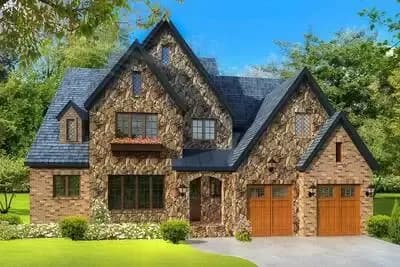 Stone and Brick European Cottage - 335 Sq Ft