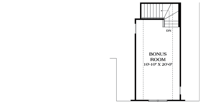Plan 17810LV:  One Level Traditional House Plan - Floor Plan - Bonus - Ranch, Traditional