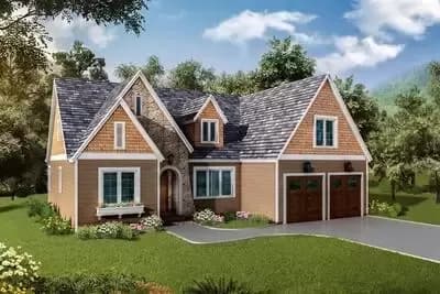 One Level Traditional House Plan