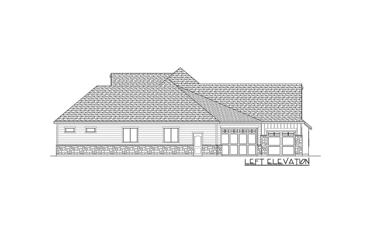 Plan 290032IY: Craftsman House Plan with RV Garage and Walkout Basement - Image #6 - Craftsman, Farmhouse