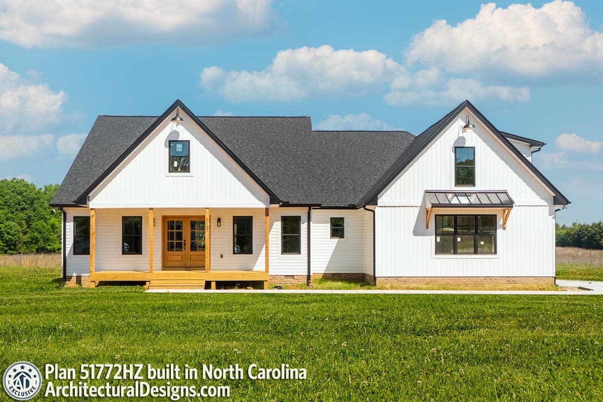 build gallery item - Exclusive House Plan 51772HZ Comes to Life in North Carolina