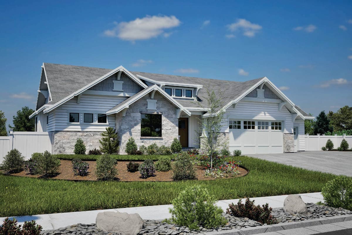 Plan 290029IY: Arts and Crafts Bungalow with Optional Lower Level - Image #6 - Craftsman, Northwest