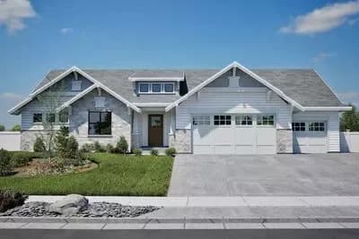 Arts and Crafts Bungalow with Optional Lower Level