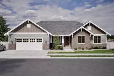 Craftsman House Plan with Optional Lower Level