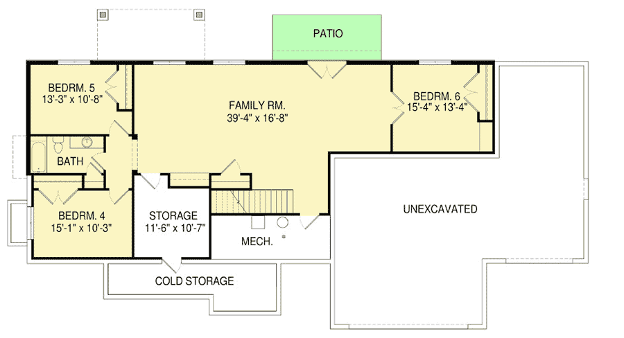 Plan 290041IY: Craftsman Ranch with Optional Finished Lower Level - Floor Plan - Optional Lower Level - Craftsman, Northwest, Ranch