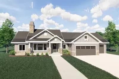Craftsman Ranch with Optional Finished Lower Level
