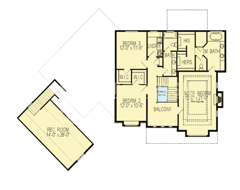 Plan 290043IY: Sturdy Craftsman House Plan with Giant Master Suite - Floor Plan - 2nd Floor - Craftsman, Northwest