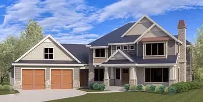 Sturdy Craftsman House Plan with Giant Master Suite