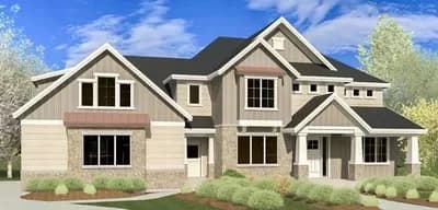 Four to Six Bedroom Craftsman House Plan