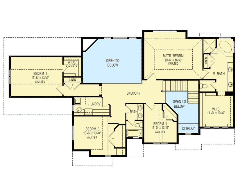 Plan 290054IY: Expandable European House Plan - Floor Plan - Second Level - European, Traditional