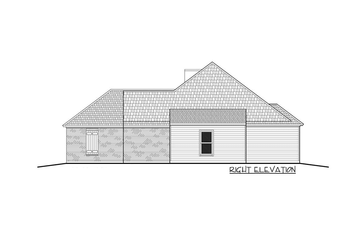Plan 860001MCD: Compact French Country House Plan - Image #7 - Acadian, French Country, Louisiana-Style, Southern