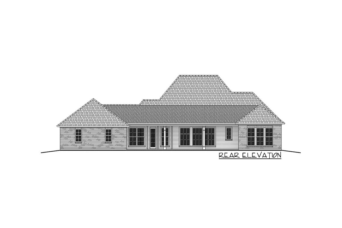 Plan 860011MCD: 4-Bed Acadian House Plan With 3-Car Garage - Image #6 - Acadian, Louisiana-Style, Southern, Traditional