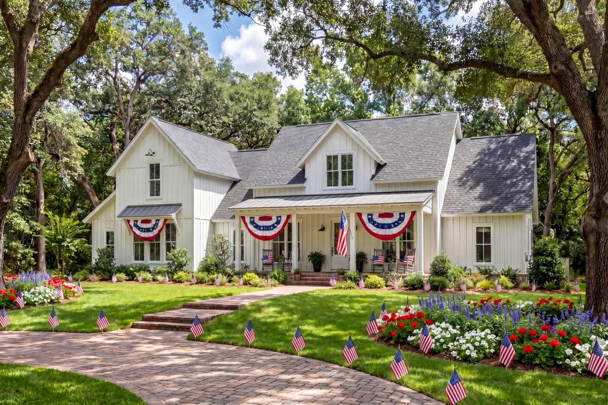 Plan image - 51773HZ:4-Bed Modern Farmhouse with Bonus Over Garage - 2742 Sq Ft