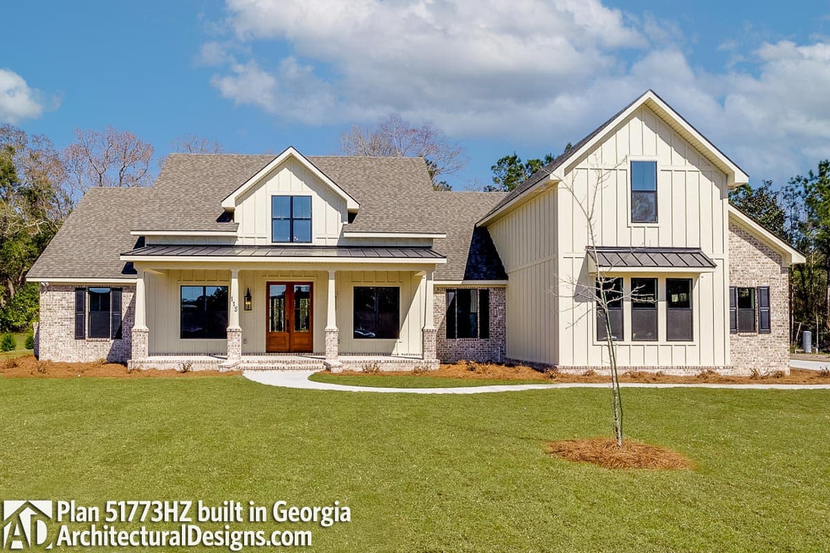 build gallery item - Modern Farmhouse Plan 51773HZ Comes to Life in Georgia