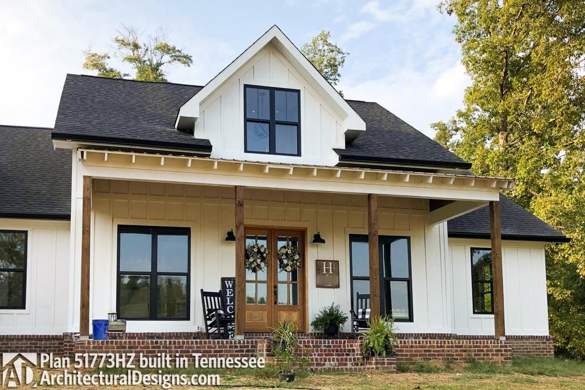 build gallery item - Modern Farmhouse Plan 51773HZ comes to life in Tennessee (again!)