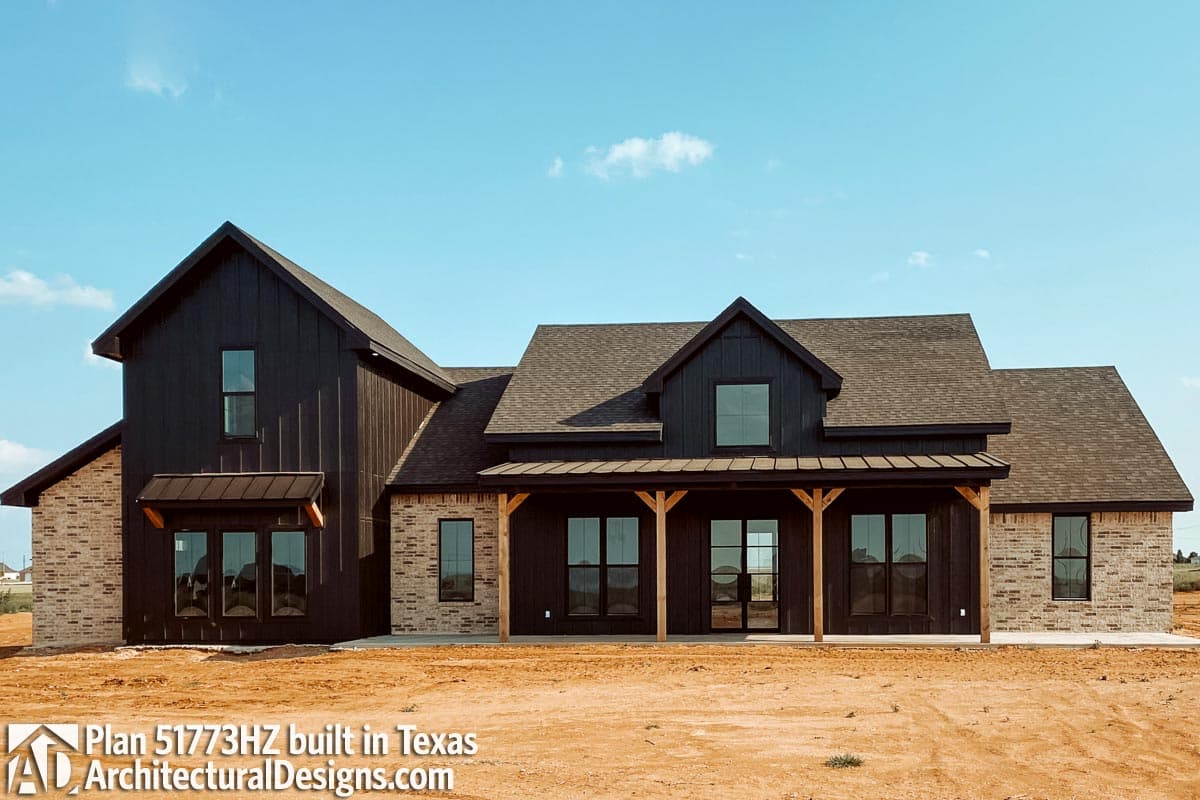 build gallery item - Modern Farmhouse Plan 51773HZ Comes to Life in Texas