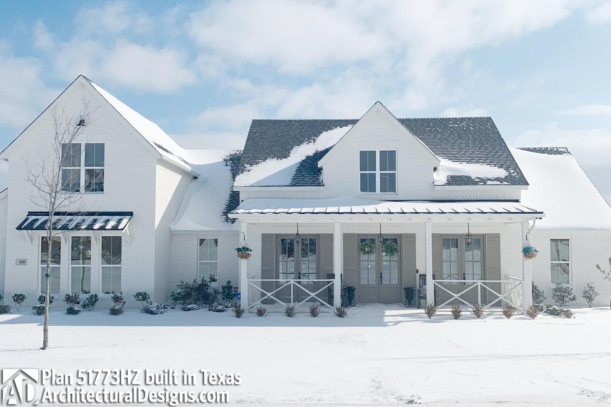 Modern Farmhouse Plan 51773HZ comes to life in Texas