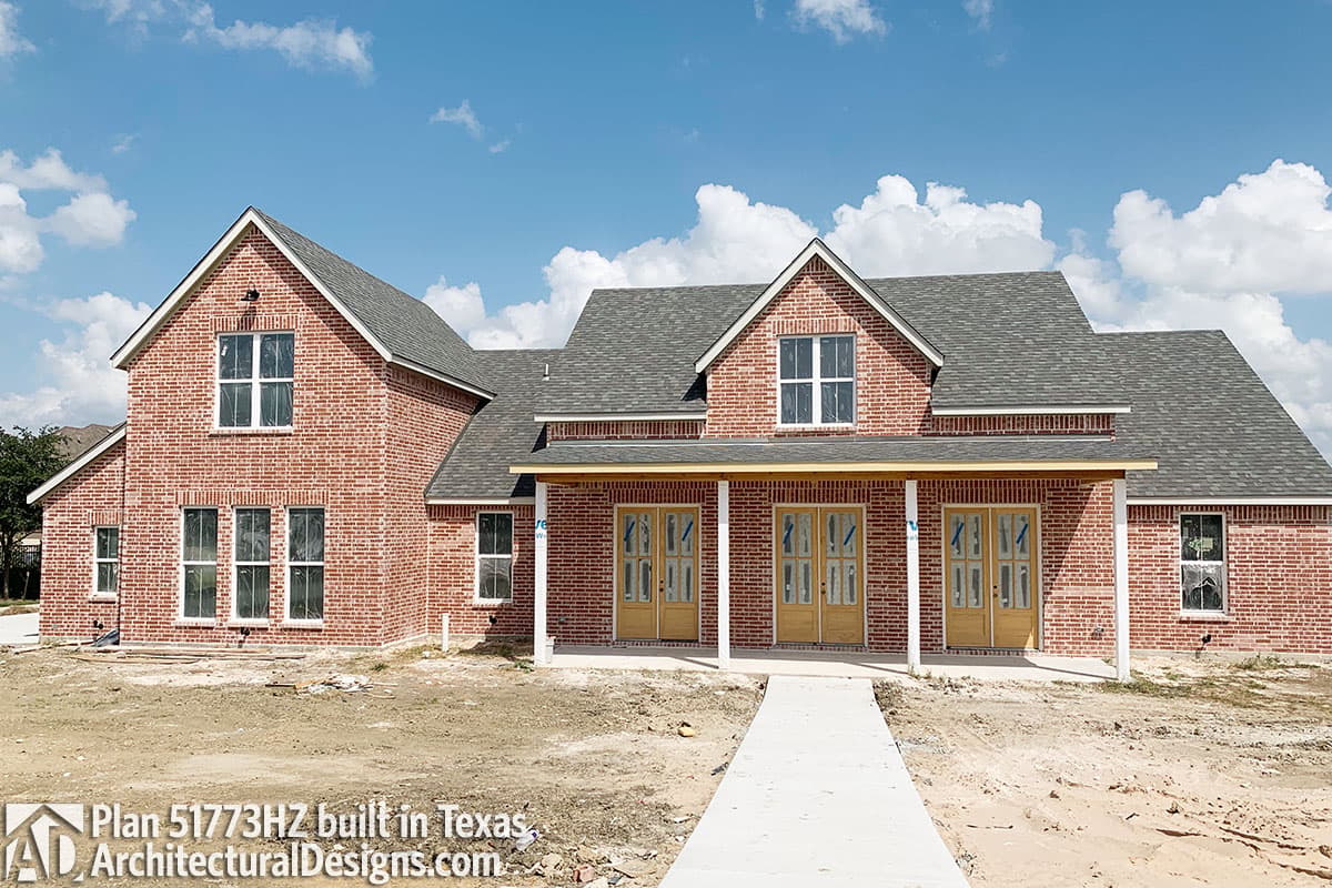 Modern Farmhouse Plan 51773HZ comes to life in Texas
