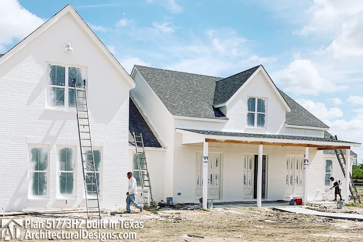 Modern Farmhouse Plan 51773HZ comes to life in Texas