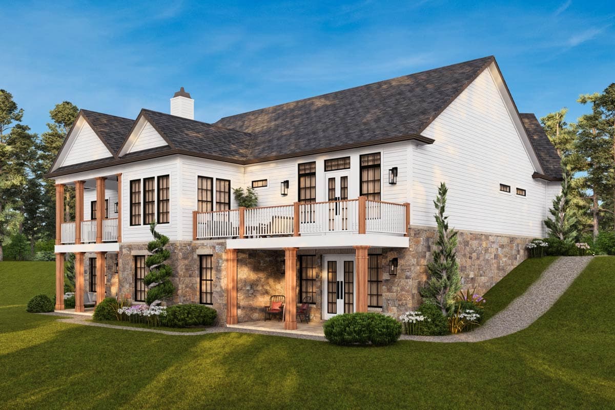 Plan 12311JL: Rugged Craftsman House Plan with Expansion Possibilities - 2764 Sq Ft - Image #9 - Craftsman, Mountain, Rustic
