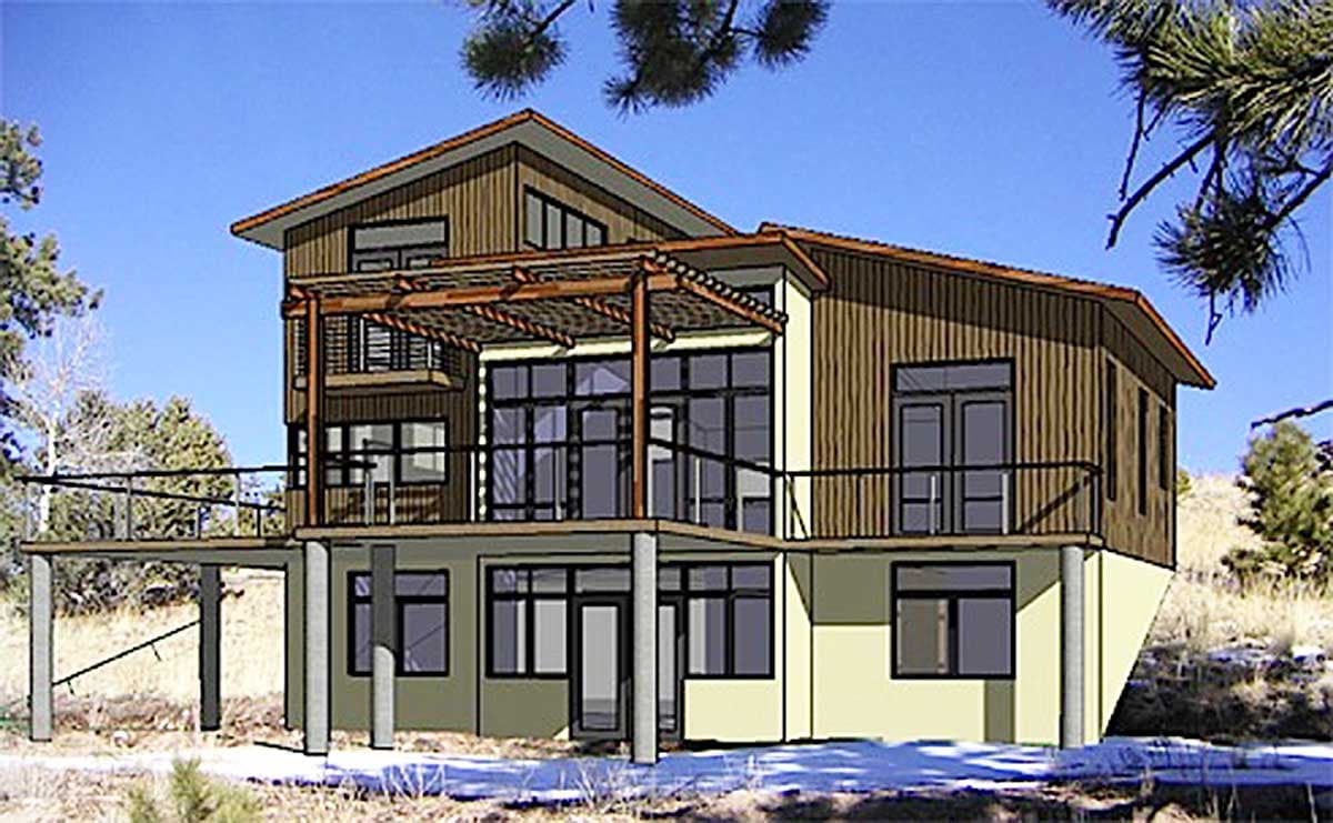 Plan 640004SRA: Passive Solar House Plan Designed To Catch The Views - Image #13 - Contemporary, Mountain