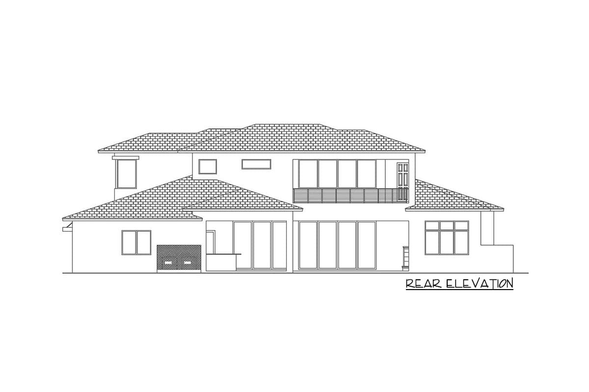 Plan 86058BW: Coastal Contemporary Home Plan with Outdoor Living - 4350 Sq Ft - Image #31 - Coastal Contemporary, Contemporary, Florida-Style, Modern