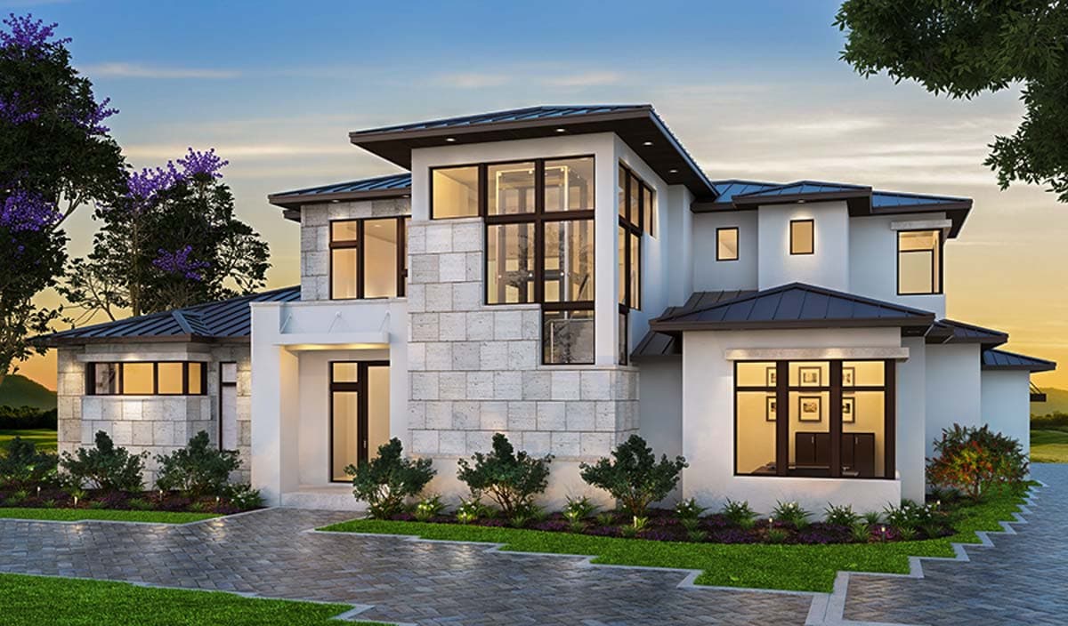Plan 86058BW: Coastal Contemporary Home Plan with Outdoor Living - 4350 Sq Ft - Image #29 - Coastal Contemporary, Contemporary, Florida-Style, Modern