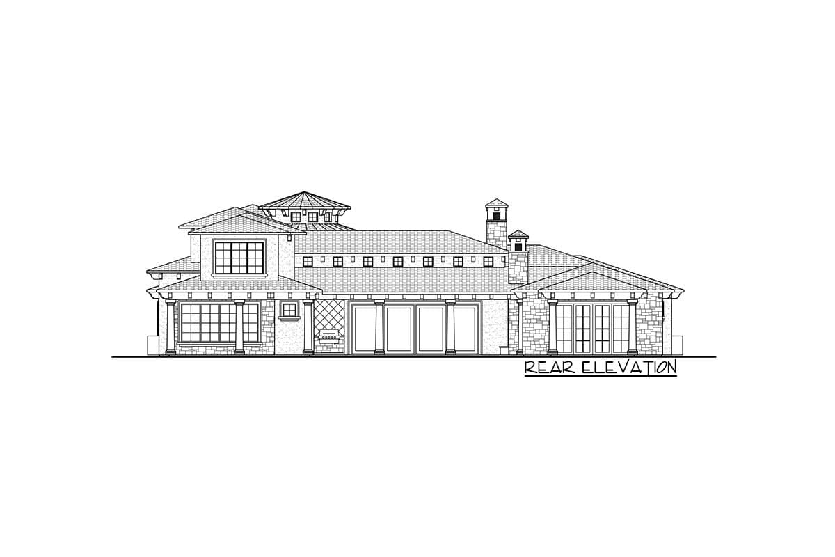 Plan 290070IY: Spacious Mediterranean House Plan with Attached Casita - Image #4 - Florida-Style, Mediterranean