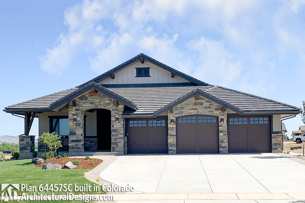 build gallery item - House Plan 64457SC comes to life in Colorado!