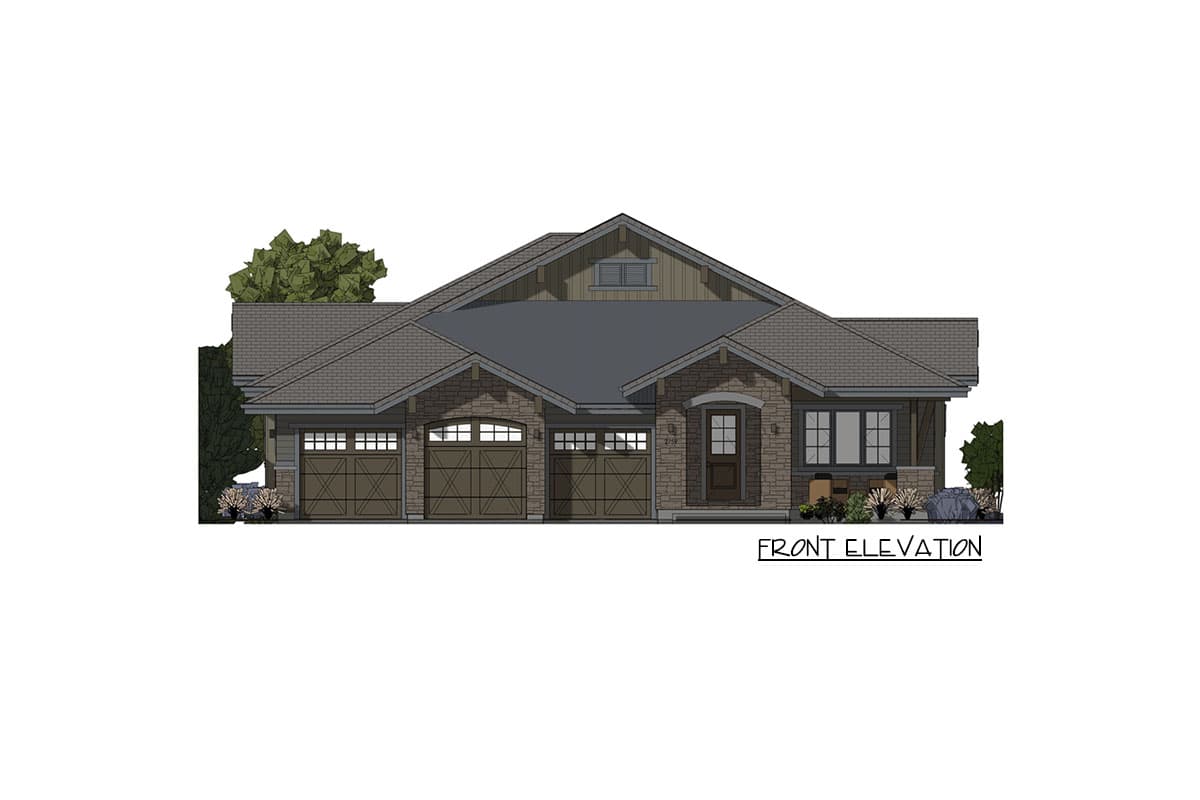 Plan 64457SC: Rugged Craftsman With Drop-Dead Gorgeous Views In Back - Image #15 - Craftsman, Modern Farmhouse, Mountain, Northwest, Rustic