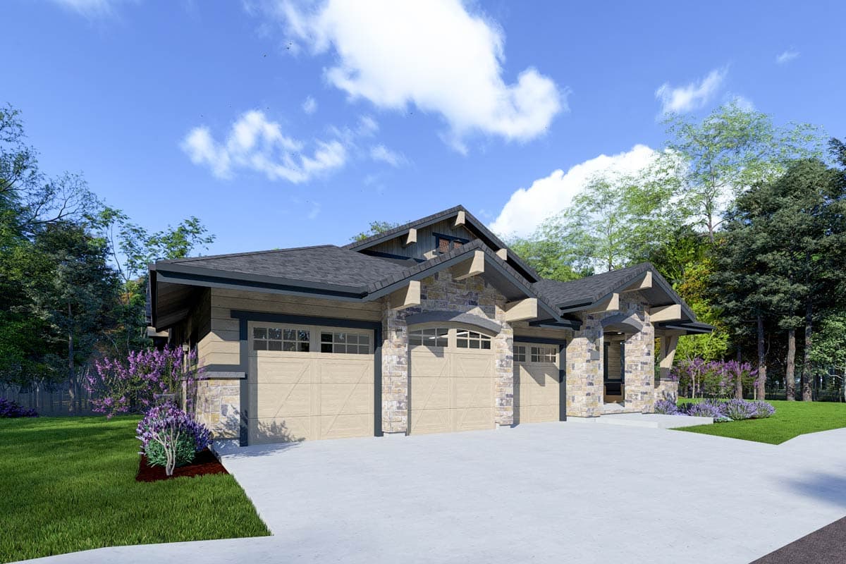 Plan 64457SC: Rugged Craftsman With Drop-Dead Gorgeous Views In Back - Image #6 - Craftsman, Modern Farmhouse, Mountain, Northwest, Rustic