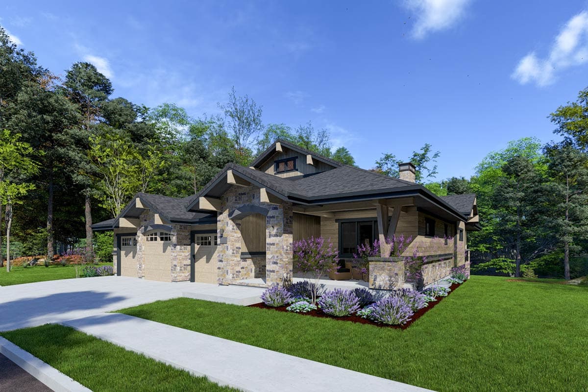 Plan 64457SC: Rugged Craftsman With Drop-Dead Gorgeous Views In Back - Image #7 - Craftsman, Modern Farmhouse, Mountain, Northwest, Rustic