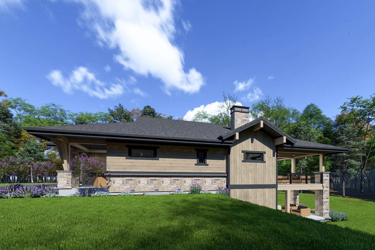 Plan 64457SC: Rugged Craftsman With Drop-Dead Gorgeous Views In Back - Image #8 - Craftsman, Modern Farmhouse, Mountain, Northwest, Rustic