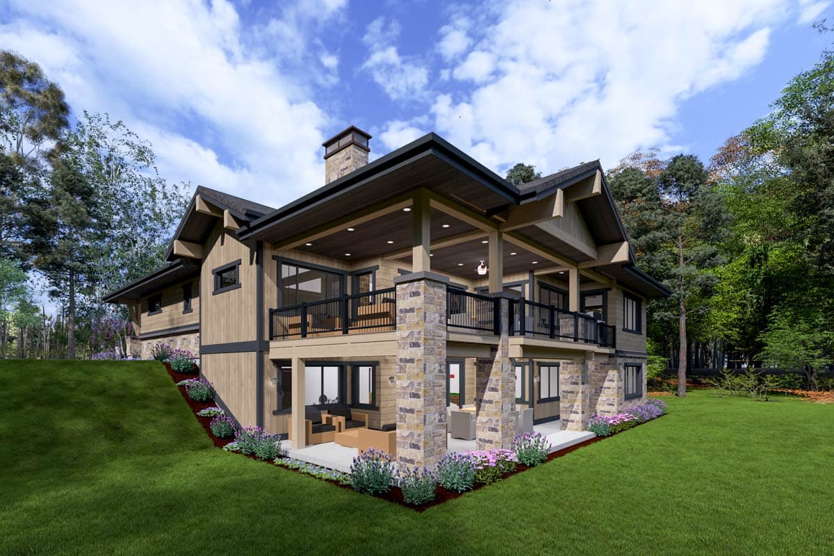 Plan 64457SC: Rugged Craftsman With Drop-Dead Gorgeous Views In Back - Image #9 - Craftsman, Modern Farmhouse, Mountain, Northwest, Rustic
