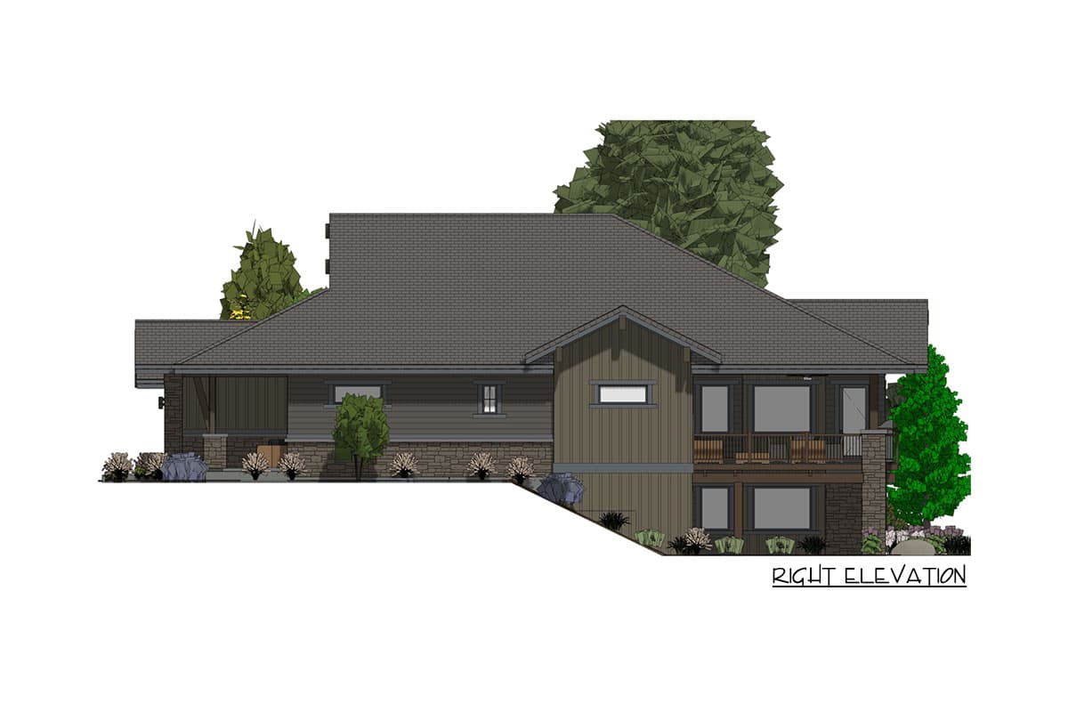 Plan 64457SC: Rugged Craftsman With Drop-Dead Gorgeous Views In Back - Image #18 - Craftsman, Modern Farmhouse, Mountain, Northwest, Rustic