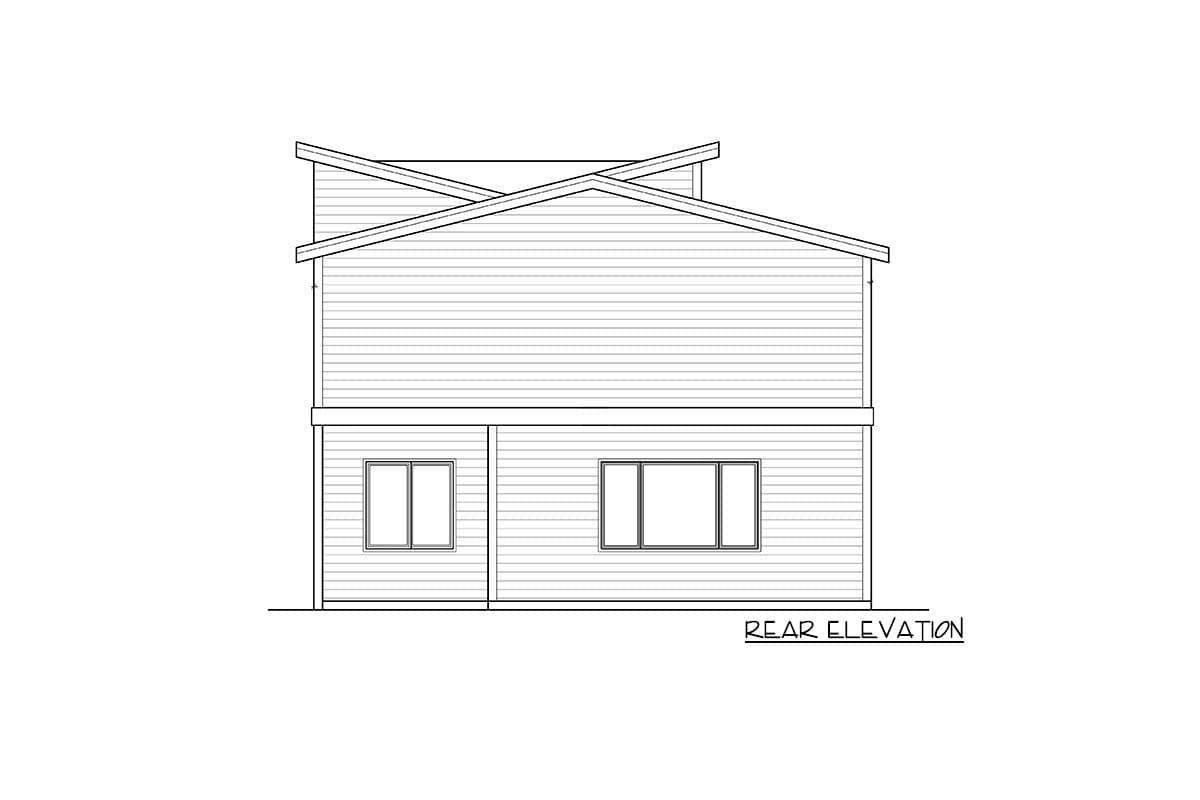 Plan 85216MS: Edgy Modern House Plan with Shed Roof Design - Image #5 - Modern, Northwest