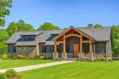 Rustic Home Plan With Optional Lower Level Game - 1981 Sq Ft