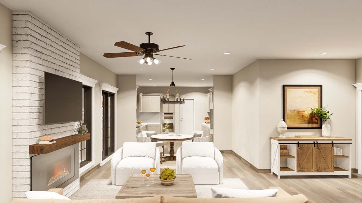 Plan 70568MK: Two-Story House Plan With Large Front Porch - Image #4 - Country, Farmhouse, Low Country, Southern, Traditional